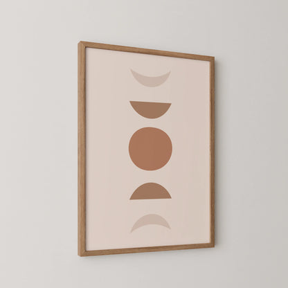 Boheme Moon, Mid Century Modern, Wall Painting