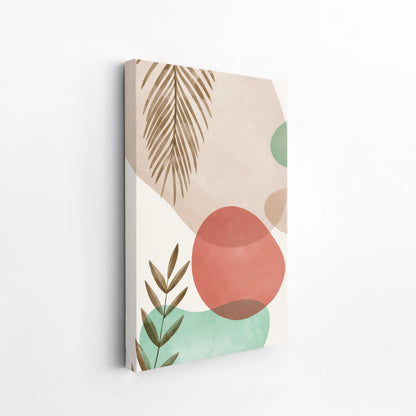 Bohemien Leaves, Watercolor, Modern Wall Painting