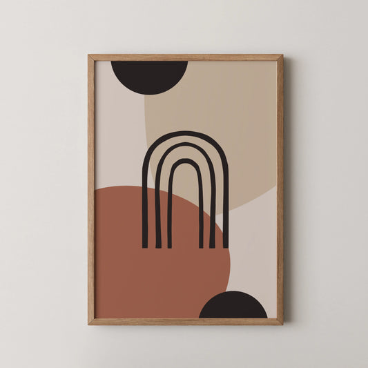 Bohemien Shapes, Modern Wall Painting