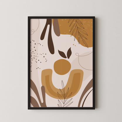 BohoArt, Mid Century Modern, Wall Painting