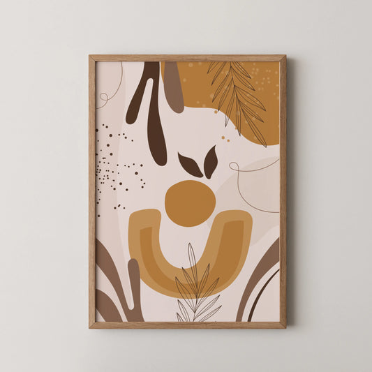 BohoArt, Mid Century Modern, Wall Painting