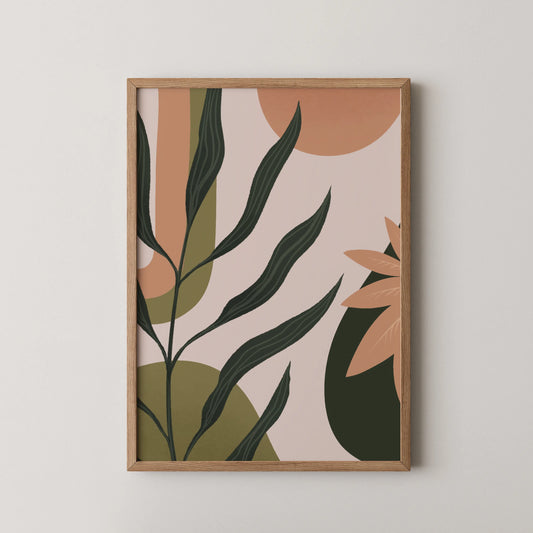 Boho Art I, Mid Century Modern, Wall Painting