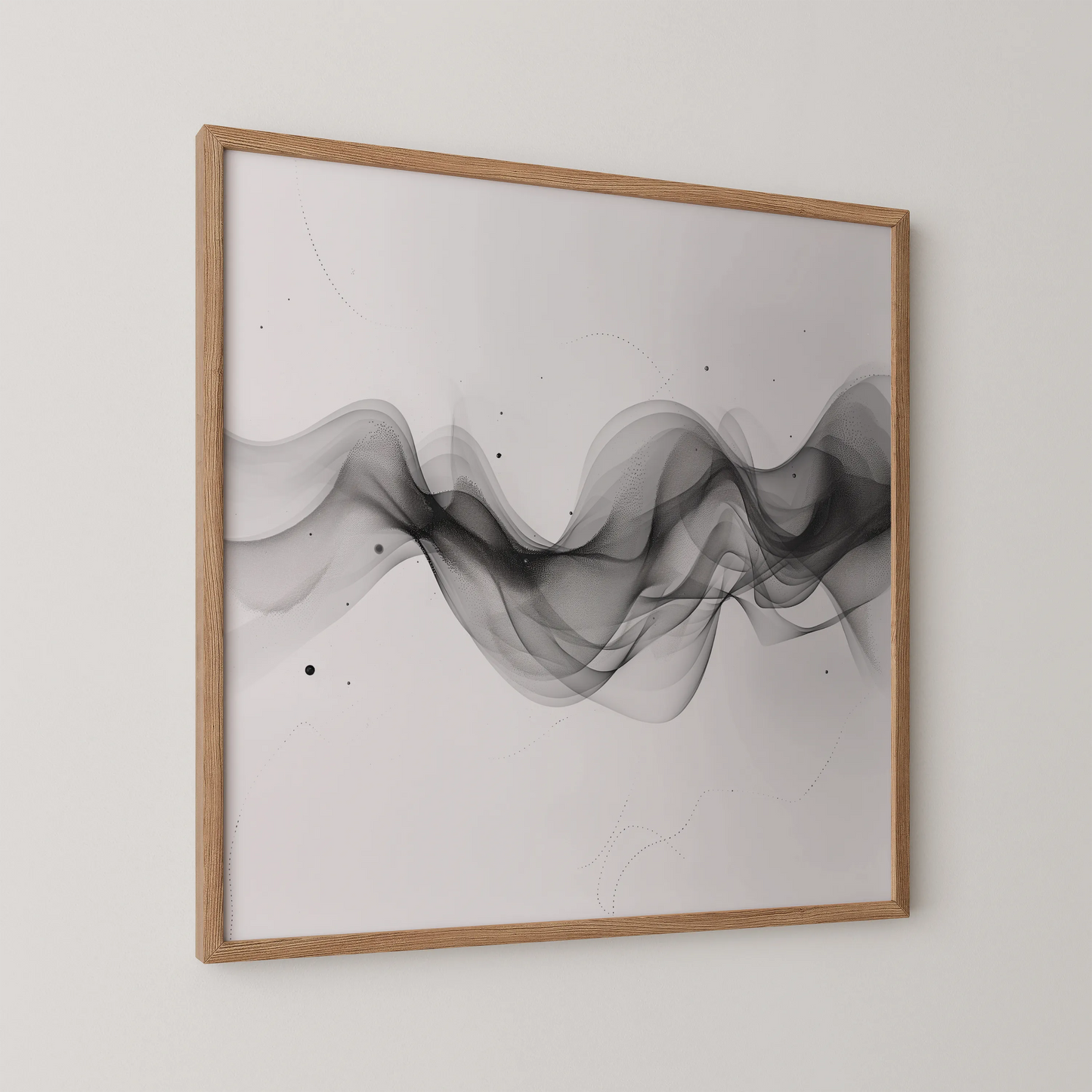 Boho Lines I, Black & White Mid Century Modern, Boho Art Painting