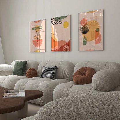 Boho Patterns, Set of 3, Modern Wall Art, Mid Century Modern