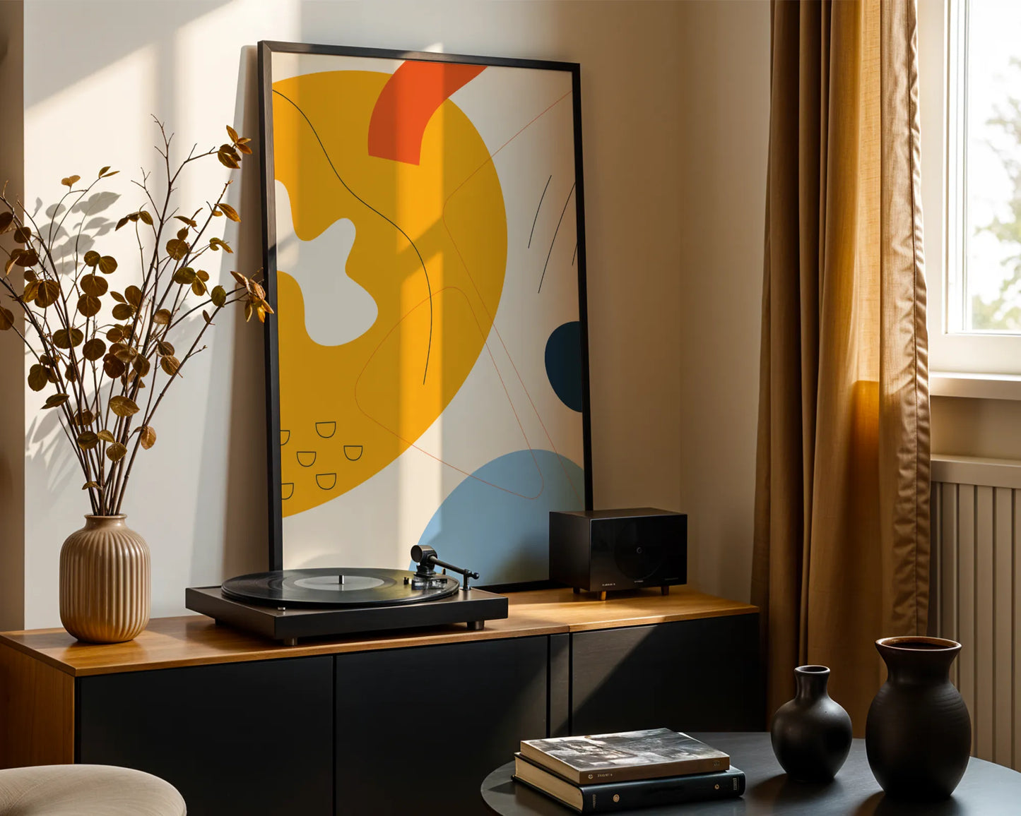 Bold Minimal Artwork I, Modern Colorful Abstract, Wall Painting