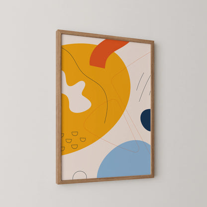 Bold Minimal Artwork I, Modern Colorful Abstract, Wall Painting