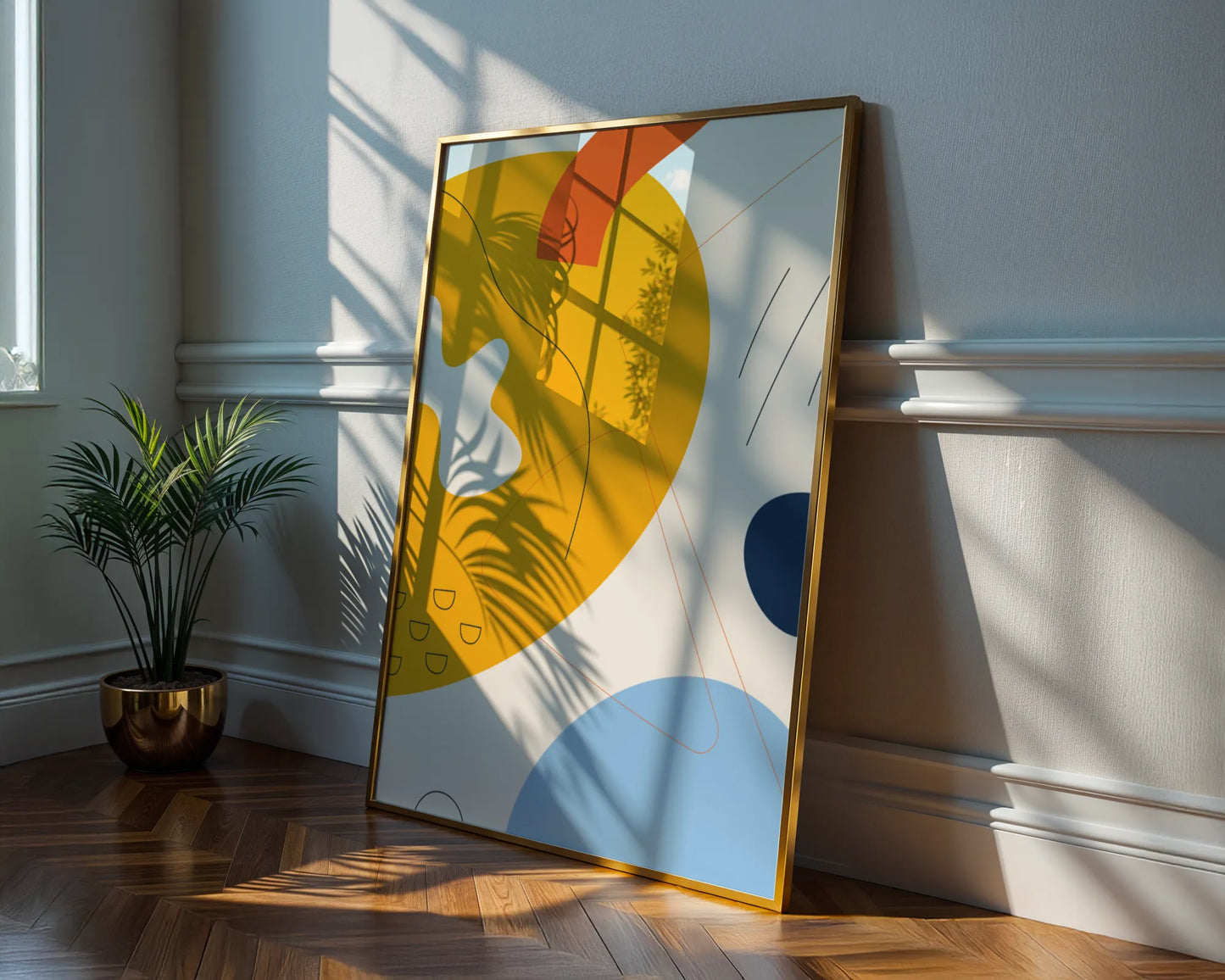 Bold Minimal Artwork I, Modern Colorful Abstract, Wall Painting