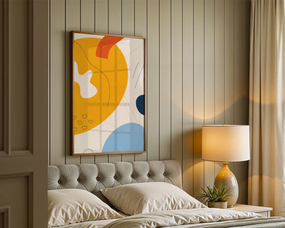 Bold Minimal Artwork I, Modern Colorful Abstract, Wall Painting