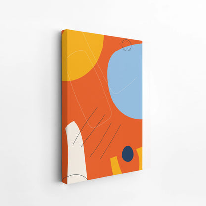 Bold Minimal Artwork, Modern Colorful Abstract, Wall Painting