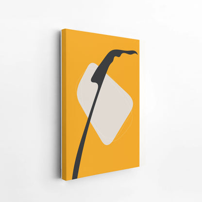 Bold Minimal Leaf I, Modern Colorful Abstract, Wall Painting