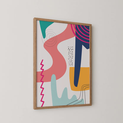 Bold Vivid Abstract II, Modern Colorful Artwork, Wall Art