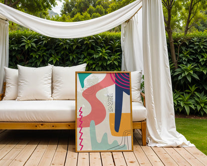 Bold Vivid Abstract II, Modern Colorful Artwork, Wall Art