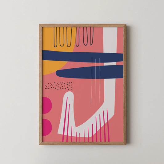 Bold Vivid Abstract I, Modern Colorful Artwork, Wall Art