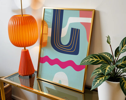Bold Vivid Abstract, Modern Colorful Artwork, Wall Art