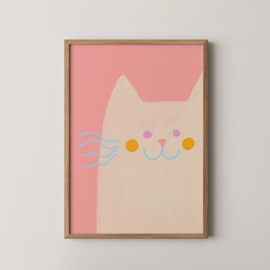 Chubby cat - Nursery Prints