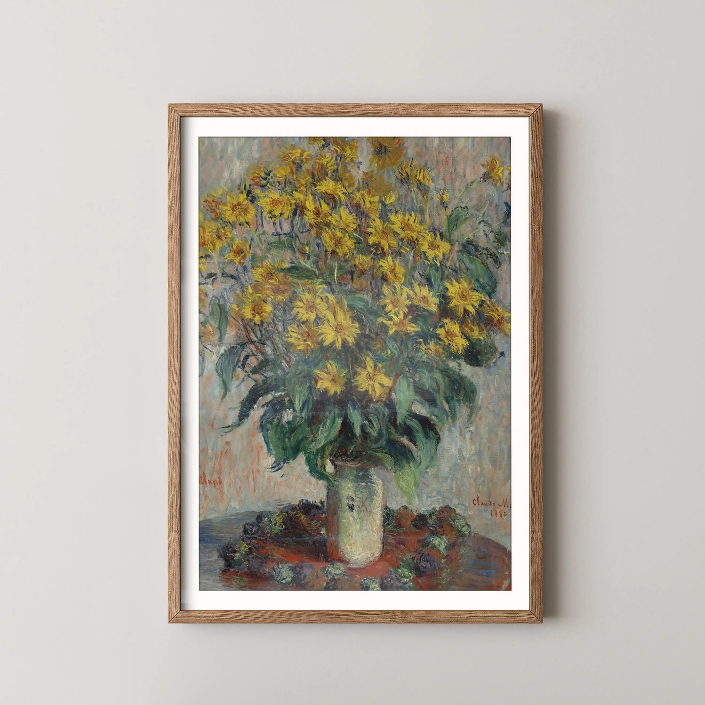 Jerusalem Artichoke Flowers by Claude Monet (1880)