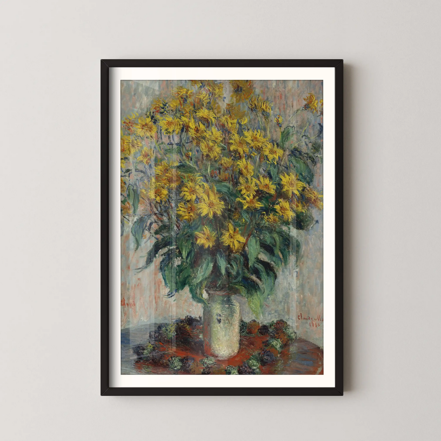 Jerusalem Artichoke Flowers by Claude Monet (1880)