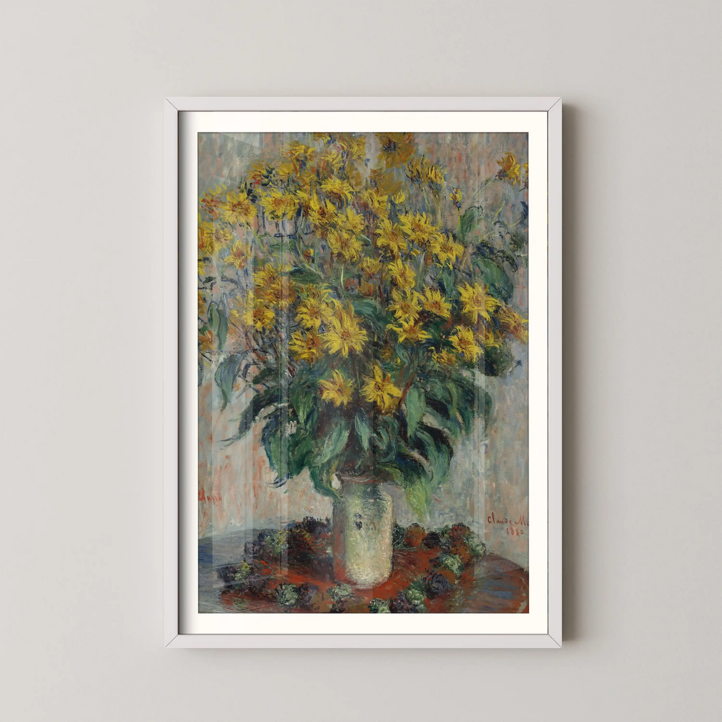 Jerusalem Artichoke Flowers by Claude Monet (1880)