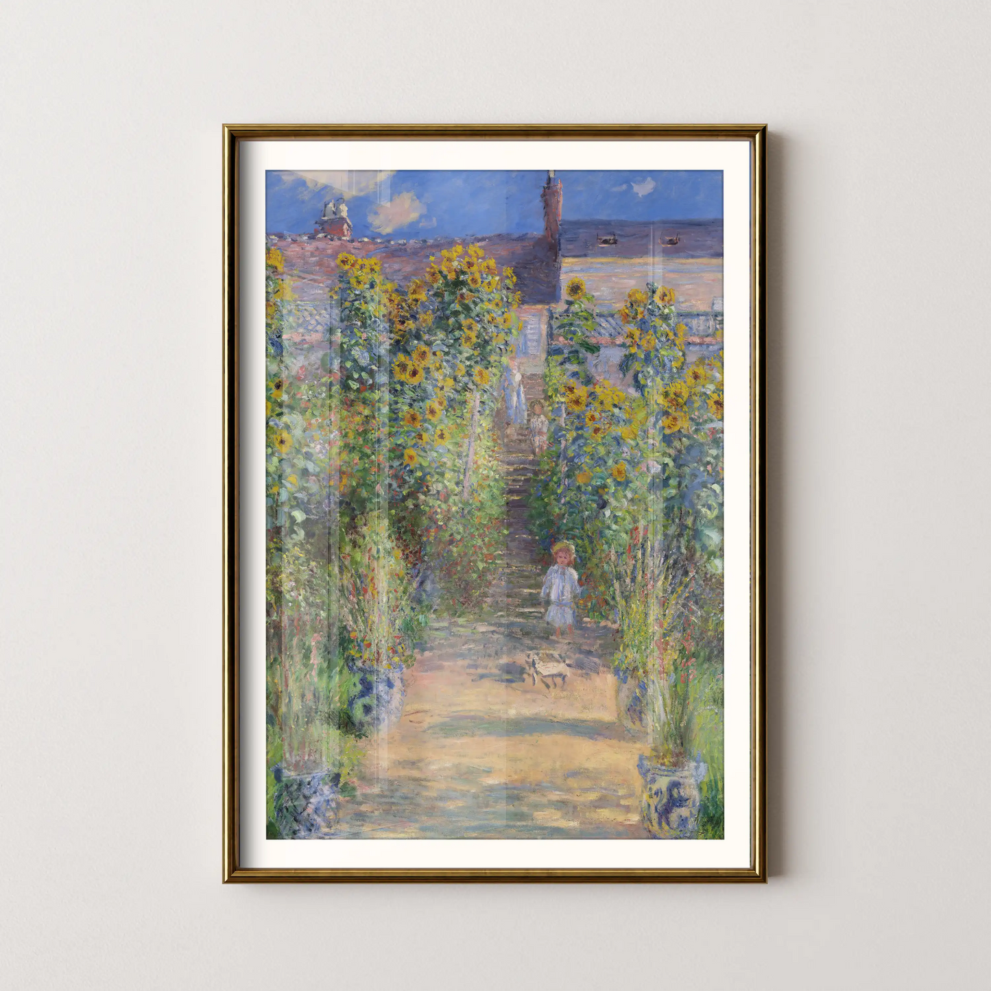 The Artist’s Garden at Vétheuil by Claude Monet (1881)