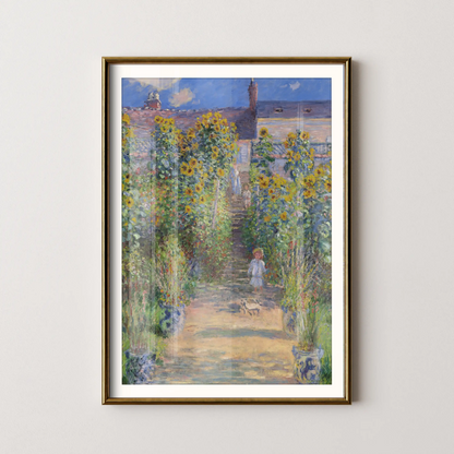 The Artist’s Garden at Vétheuil by Claude Monet (1881)