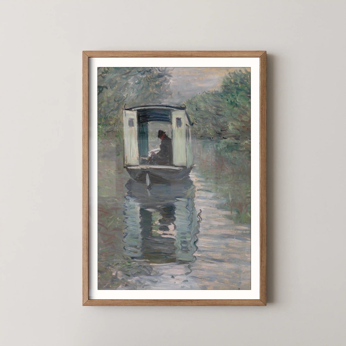 The Studio Boat (Le Bateau-atelier) by Claude Monet (1876)