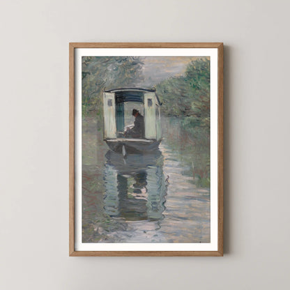 The Studio Boat (Le Bateau-atelier) by Claude Monet (1876)