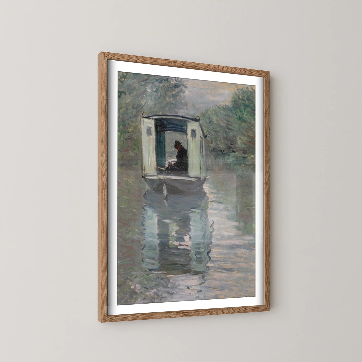 The Studio Boat (Le Bateau-atelier) by Claude Monet (1876)
