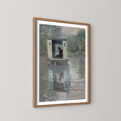 The Studio Boat (Le Bateau-atelier) by Claude Monet (1876)