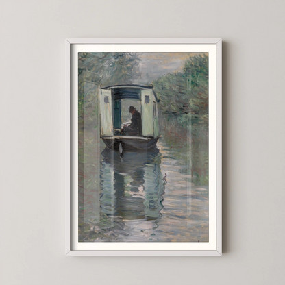 The Studio Boat (Le Bateau-atelier) by Claude Monet (1876)