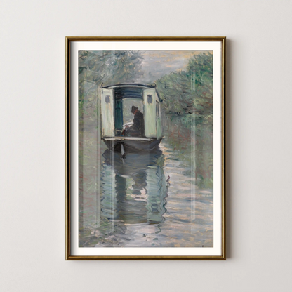 The Studio Boat (Le Bateau-atelier) by Claude Monet (1876)