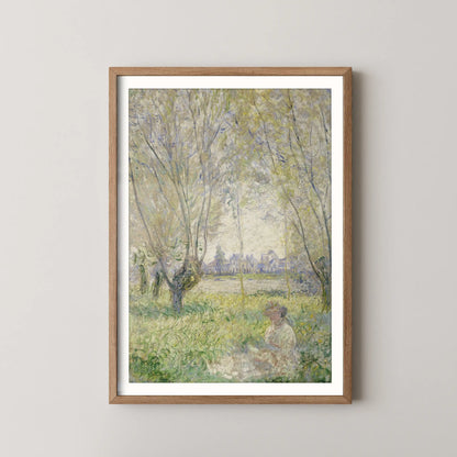 Woman Seated under the Willows by Claude Monet (1880)