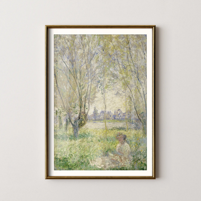Woman Seated under the Willows by Claude Monet (1880)