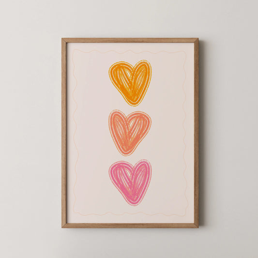 Colorful Heart - Nursery Prints