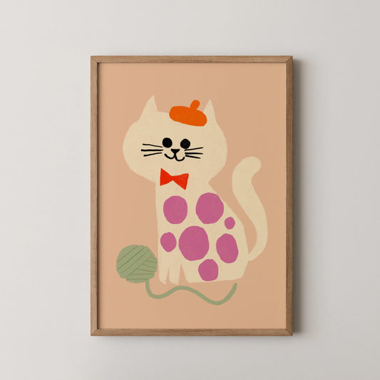 Cute cat - Nursery Prints