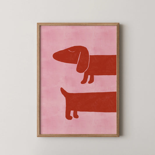 Dachshund Dog - Nursery Prints