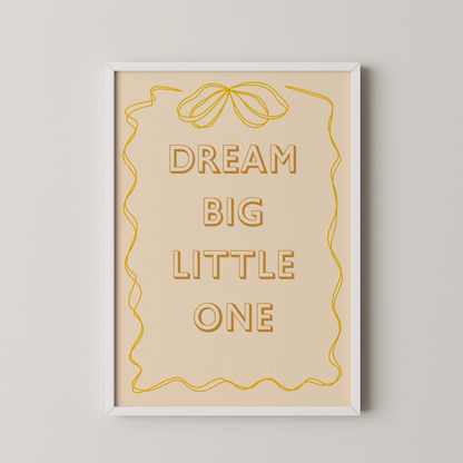 Dream big - Nursery Prints