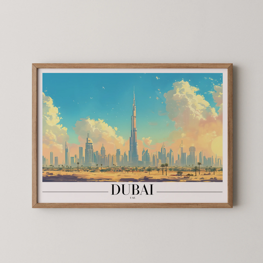 Dubai, UAE, City Print