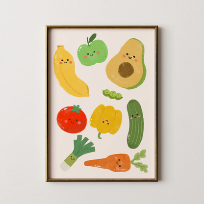 Eat veggies - Nursery Prints