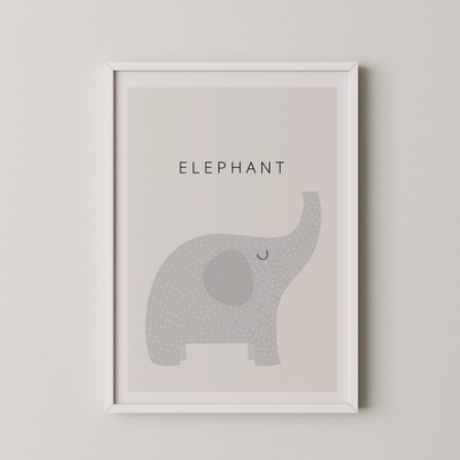 White Elephant - Nursery Prints
