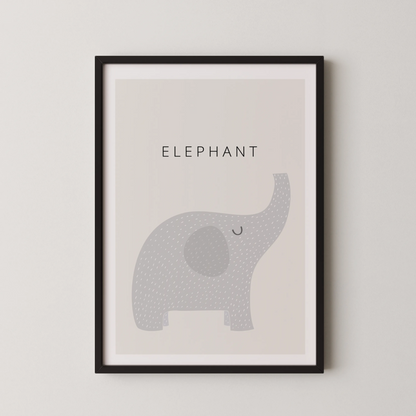 White Elephant - Nursery Prints