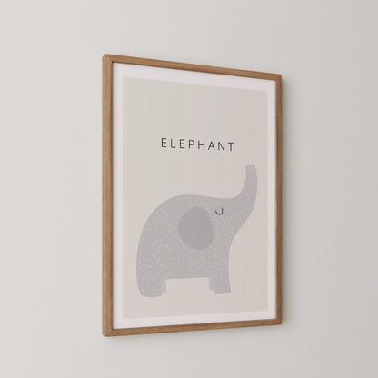 White Elephant - Nursery Prints