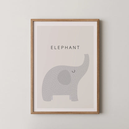 White Elephant - Nursery Prints