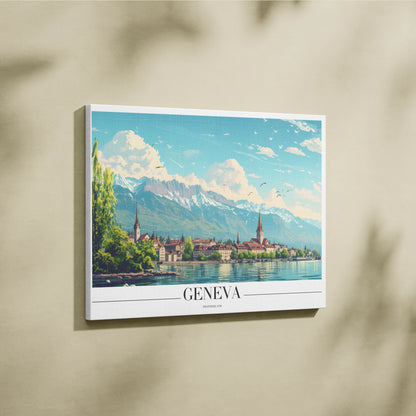 Geneva, Switzerland, City Prints