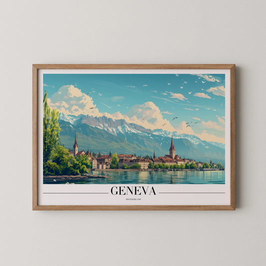 Geneva, Switzerland, City Prints