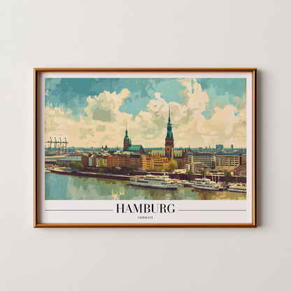 Hamburg, Germany, City Prints