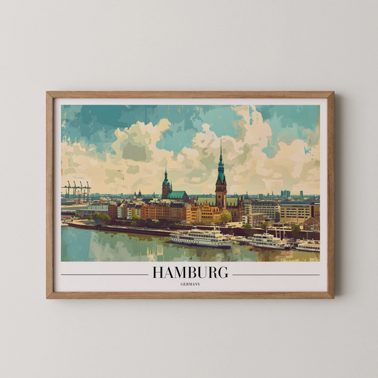 Hamburg, Germany, City Prints