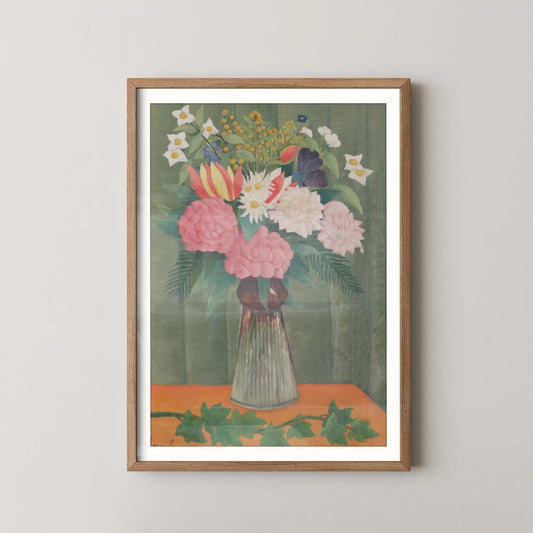 Flowers in a Vase by Henri Rousseau (1990)