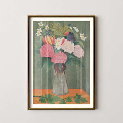 Flowers in a Vase by Henri Rousseau (1990)