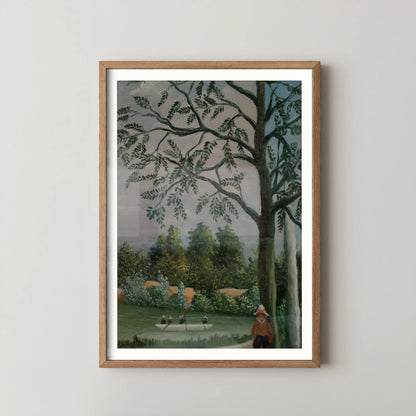 Paysage avec des pêcheurs by Henri Rousseau