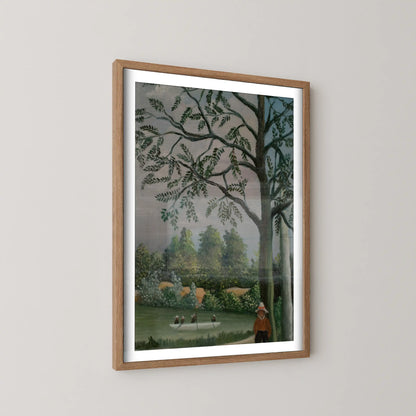 Paysage avec des pêcheurs by Henri Rousseau